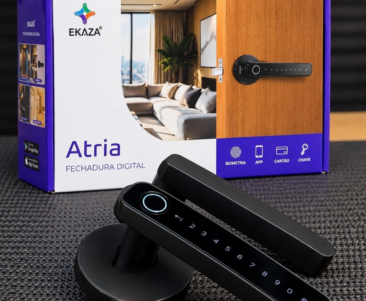 Fechadura Digital Biométrica Inteligente Ekaza Atria