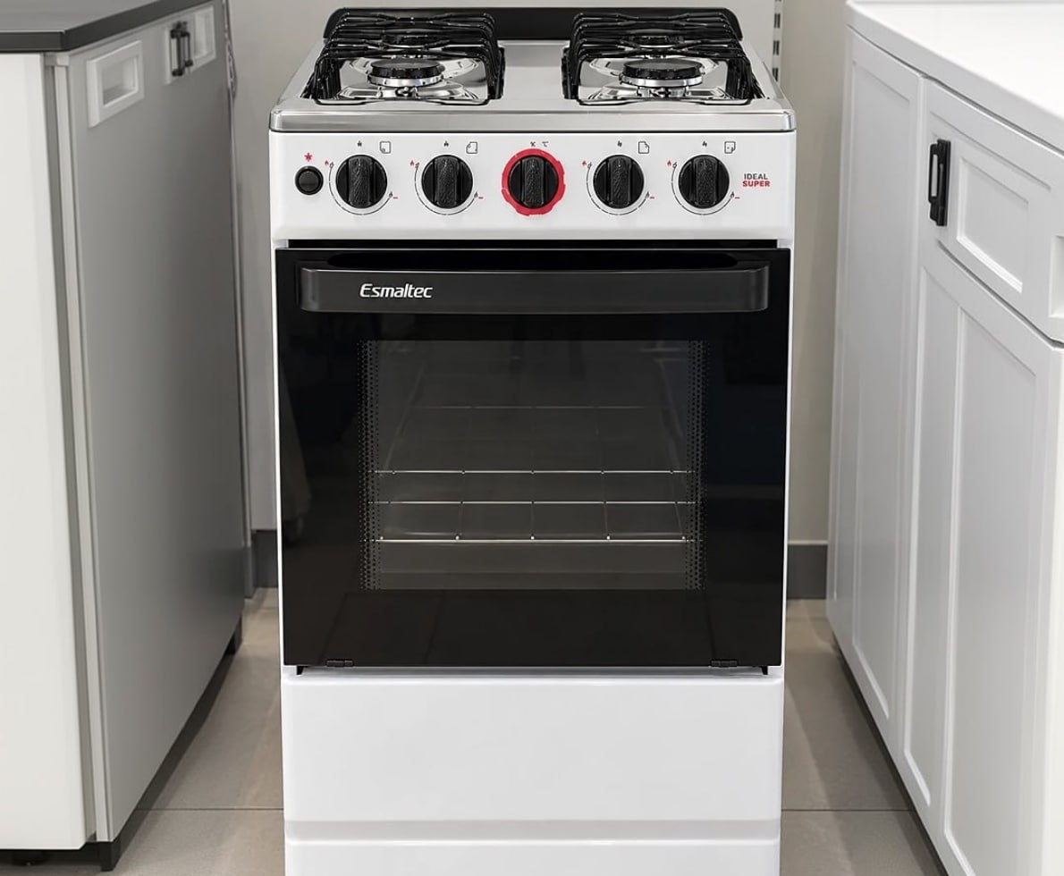 Fogão a Gás Mesa Inox Acendimento Automático Esmaltec