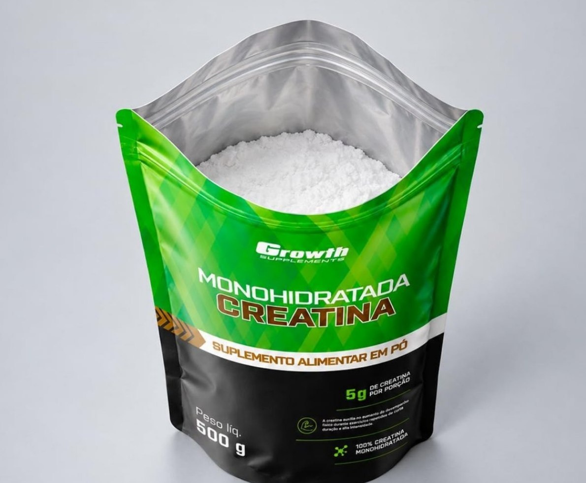 Creatina Monohidratada 500g Pouch Growth Supplements