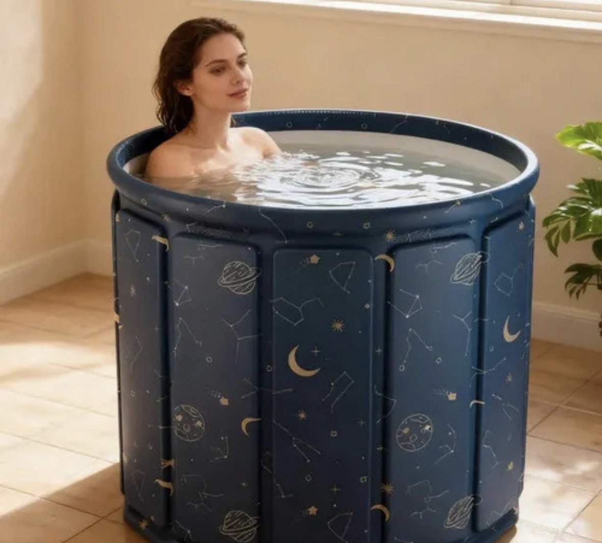 Banheira Dobrável 254l Spa Adulto Ofurô Ou Gelo Portátil