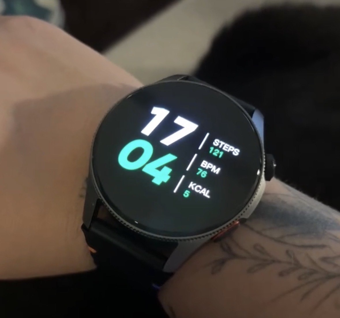 Smartwatch Aurafit G12, Gps, Resistência À Água 3atm, Preto