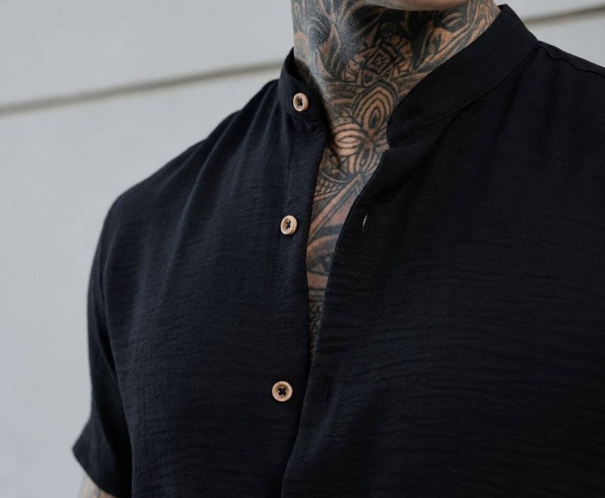 Camisa Manga Curta Gola Padre