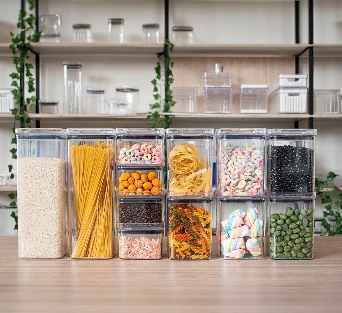 Kit 10 Porta Mantimentos Hermetico, Pote Para Alimentos