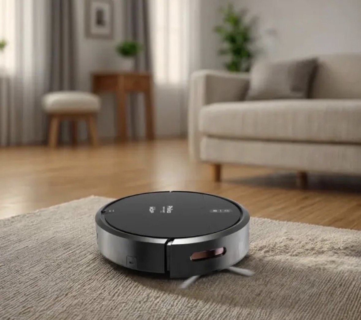 Aspirador de pó robô philco 3 em 1 pas23 Com Mop Preto