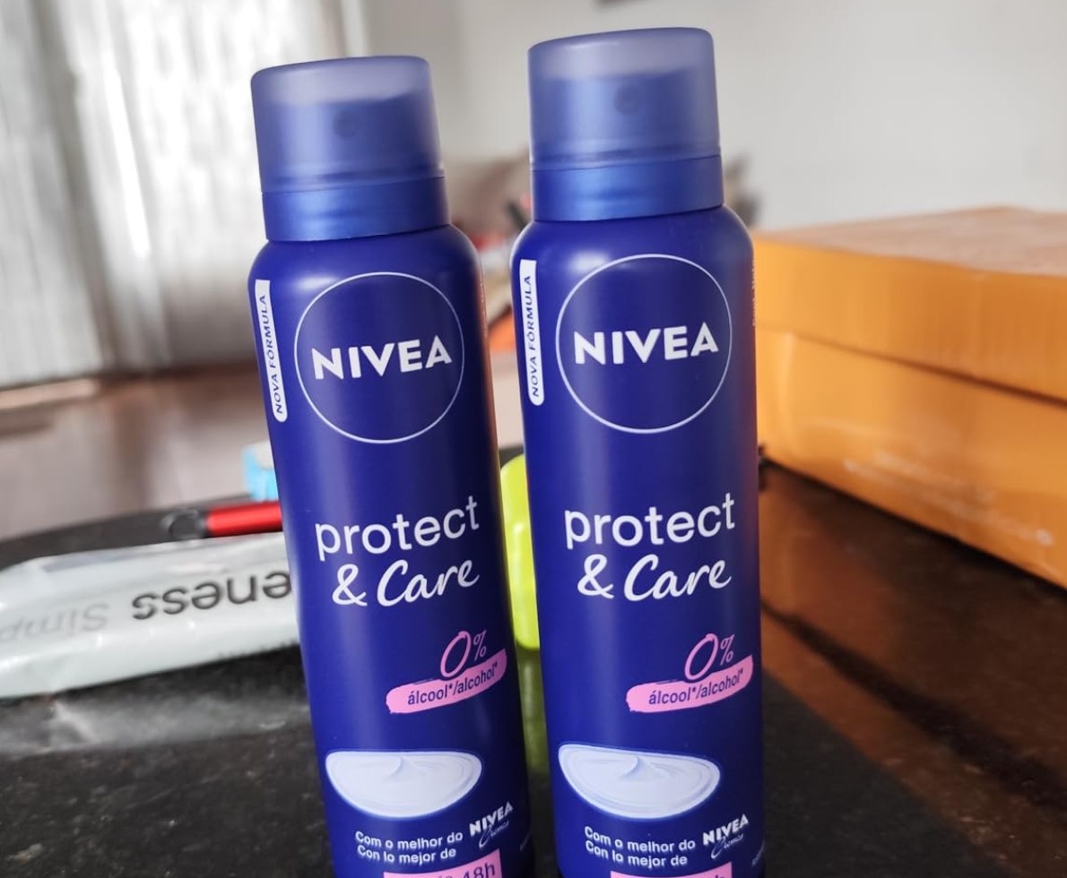 NIVEA Desodorante Aerossol Protect  Care 150 ml  2 Unidades