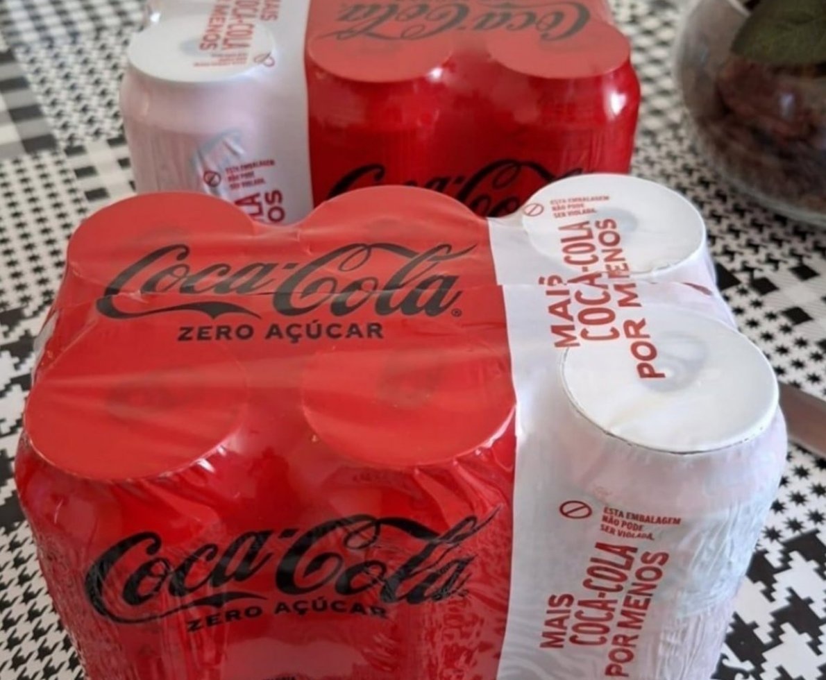 Pack de Coca-Cola sem Açúcar 350mL - 6 unidades
