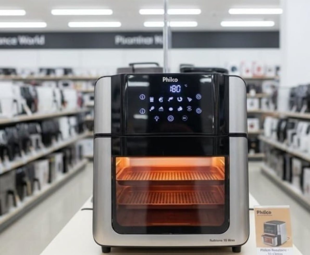 Air Fryer Oven Philco 15l Painel Digital