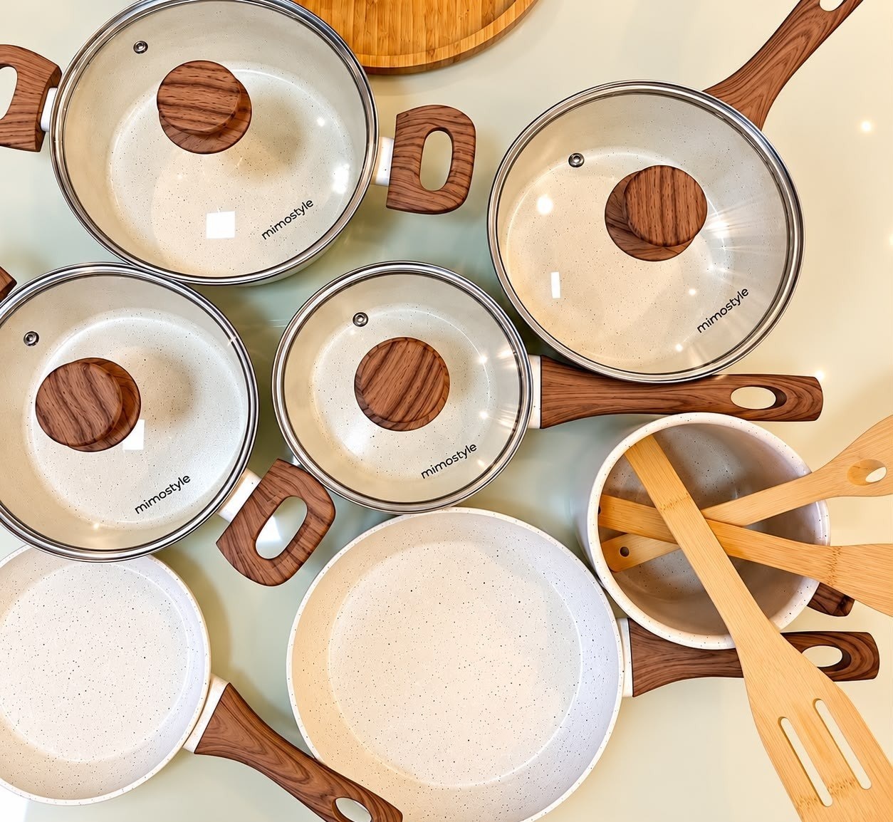 Jogo de Panelas com 10 Peças Cook Marmol Mimo Style