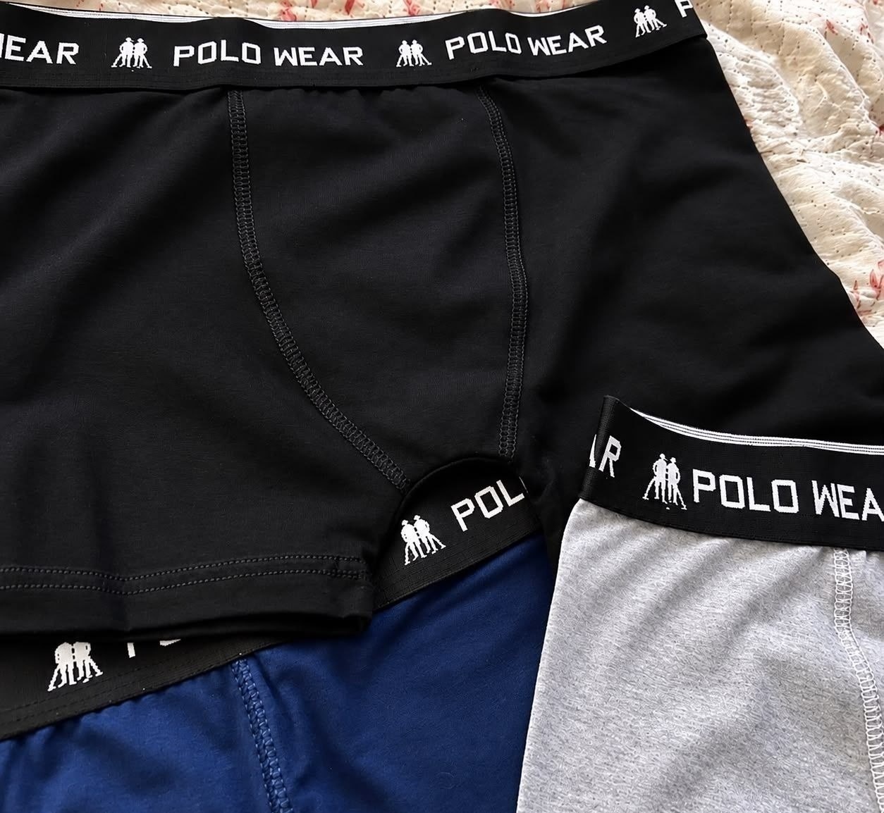 Kit com 10 Cuecas Boxer Algodão Polo Wear