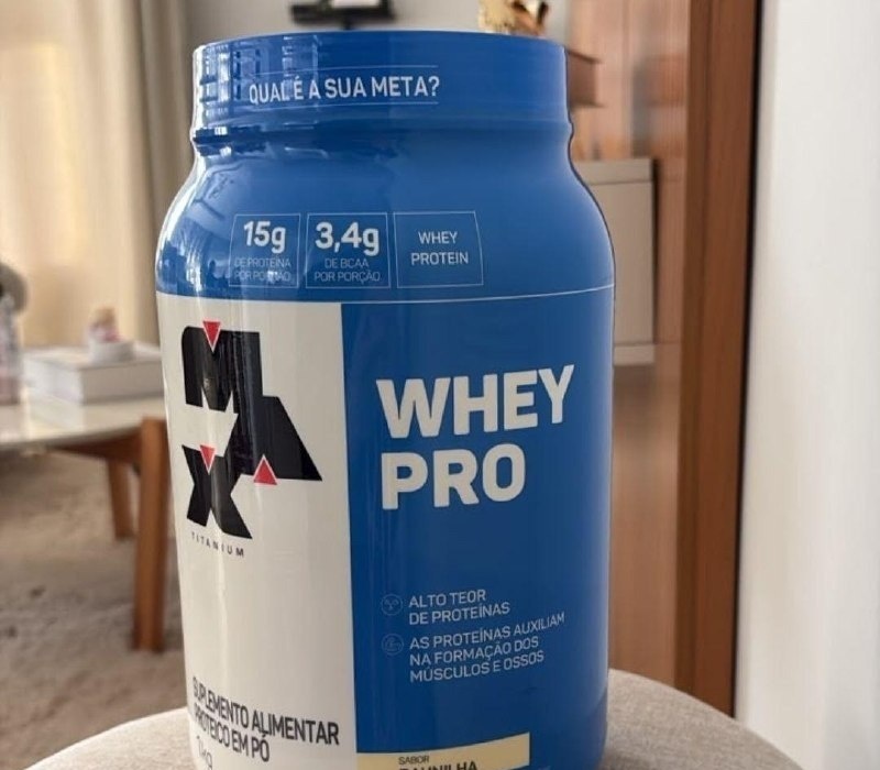 Hipercalórico Whey Pro Max Titanium 1kg Baunilha