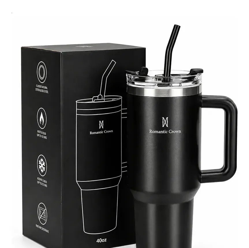 Copo Térmico Inox Gigante Stanley 1,2L com Tampa e Canudo