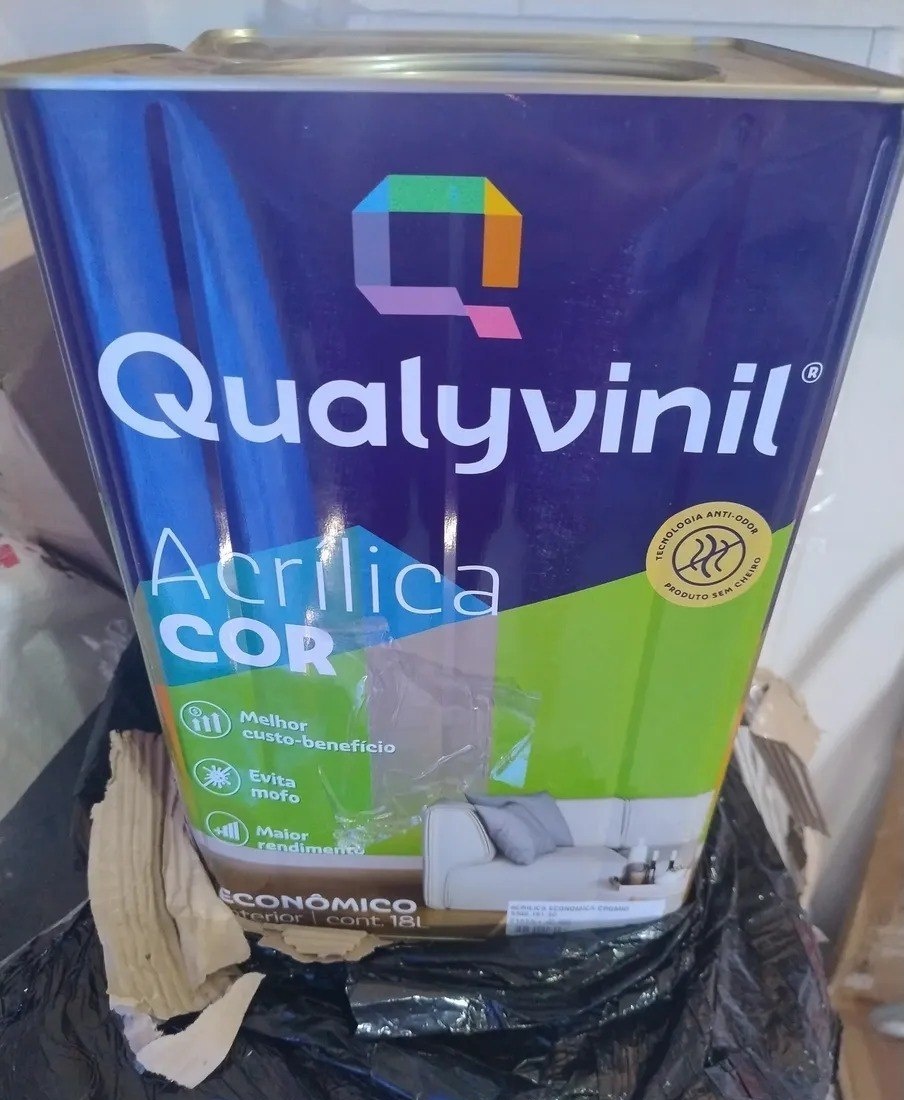 Tinta Qualyvinil Acrílica Fosca  Mais Rendimento