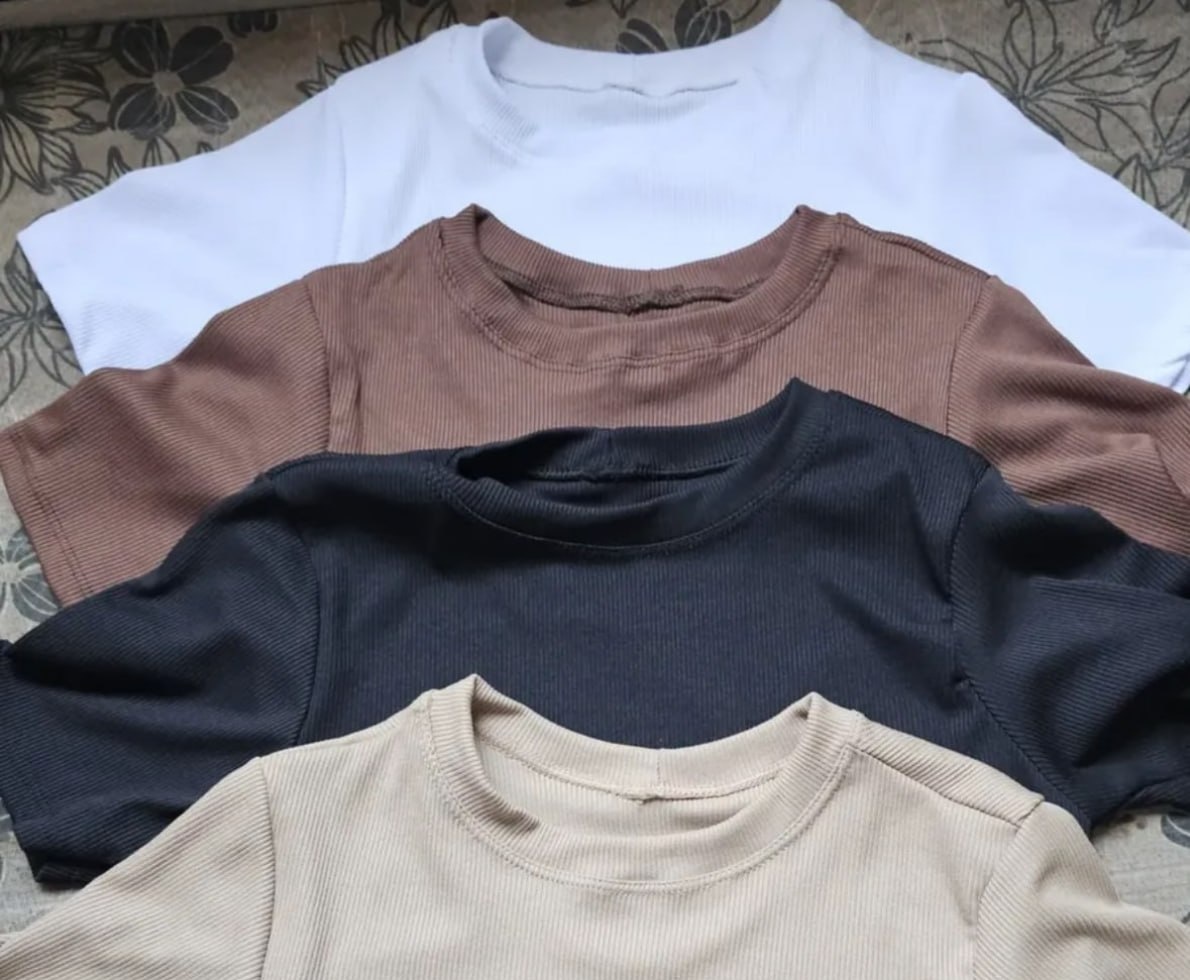 Kit 4 Blusas Ribana Canelado várias cores