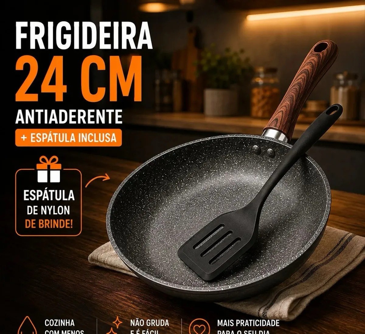 Frigideira Cerâmica Antiaderente 24cm