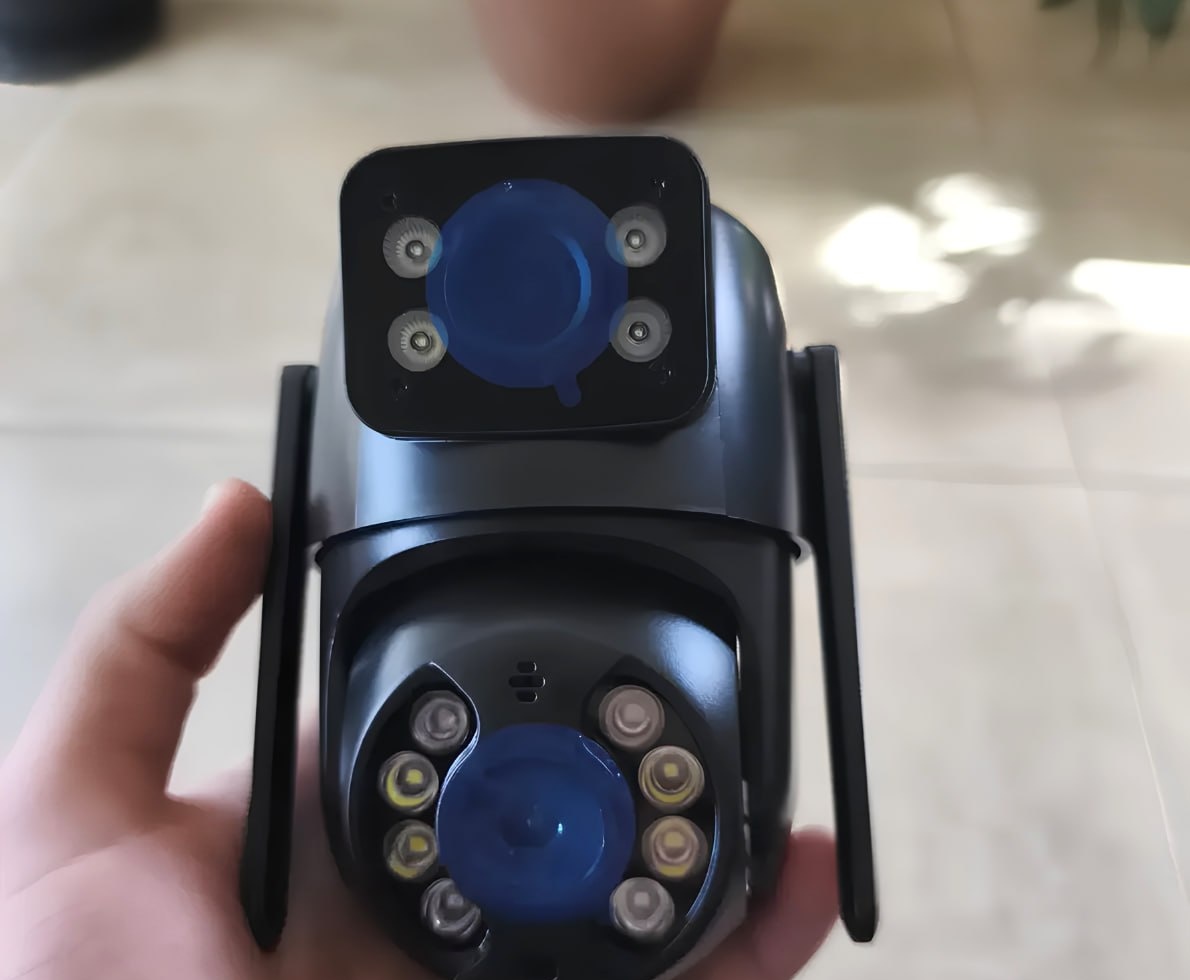 Kit 2 Câmeras de Segurança IP WiFi Interna Externa Full HD 360