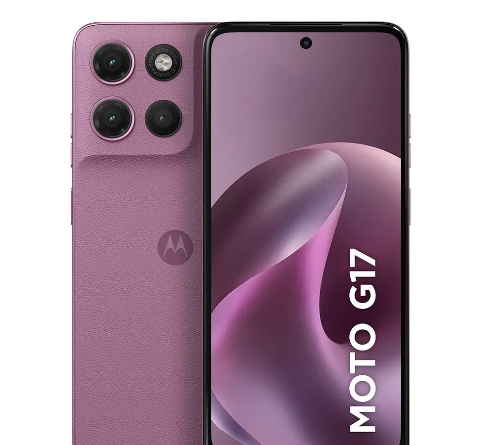 Smartphone Motorola Moto G17 4g - 128gb 4gb Ram  8gb Ram Boost, Camera 50mp Sony Lytia 600, Tela Fhd 60hz, Bateria 5200 Mah - Rosa