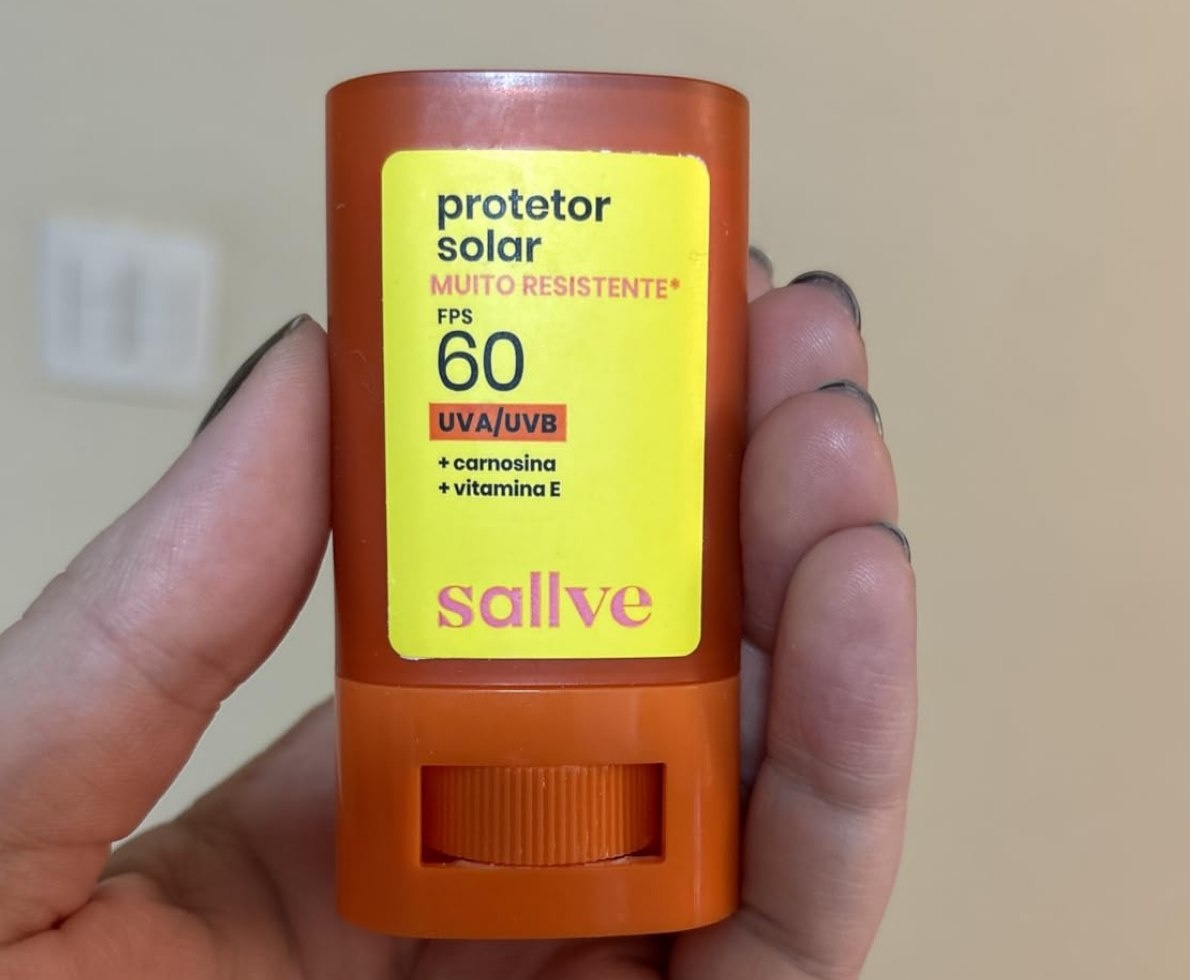Sallve Protetor Solar em Bastão FPS60 15g