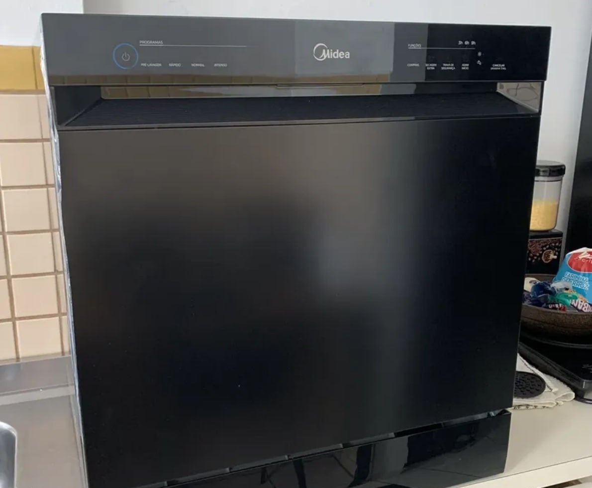 Lava Louças 8 Serviços Preta Touch Plus Midea 127V