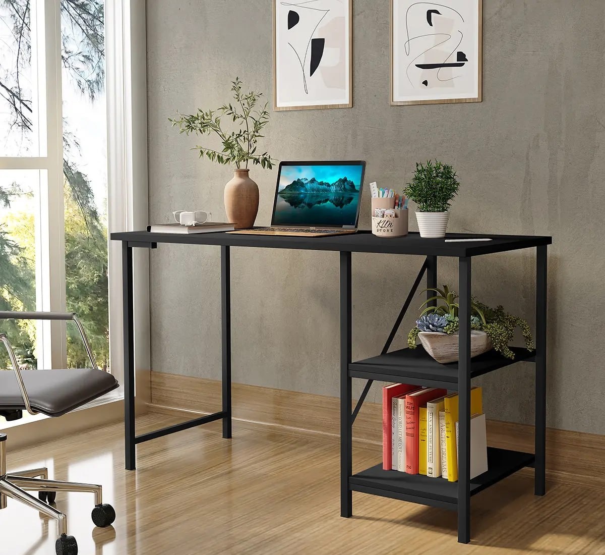 Mesa Home Office Escrivaninha Industrial 1,10m