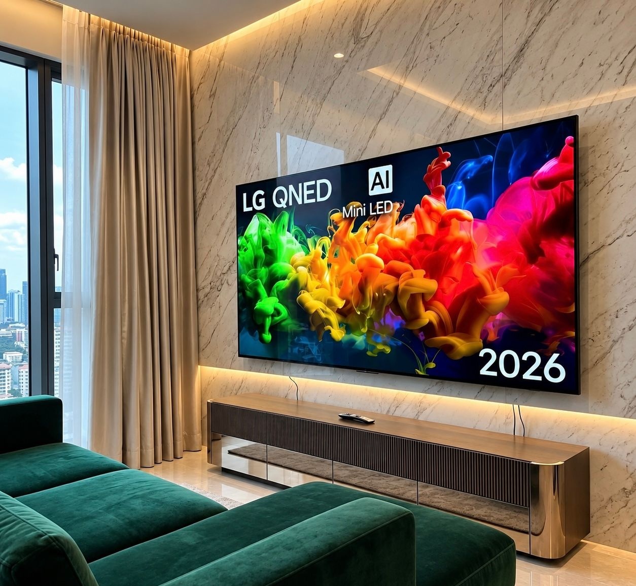 Smart TV LG 50 QNED Mini LED 4K A7 AI gen9 2026