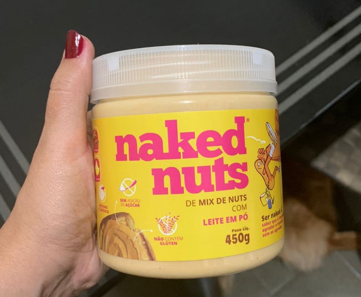 Naked Nuts Pasta De Mix De Nuts Com Leite Em Pó 300g