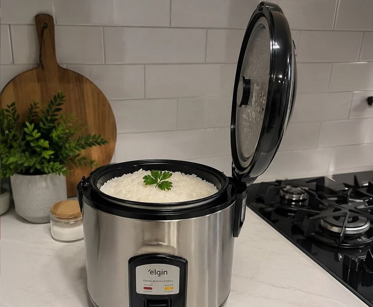 Panela de Arroz Elétrica Elgin 5 Xícaras 1L 400W 110V