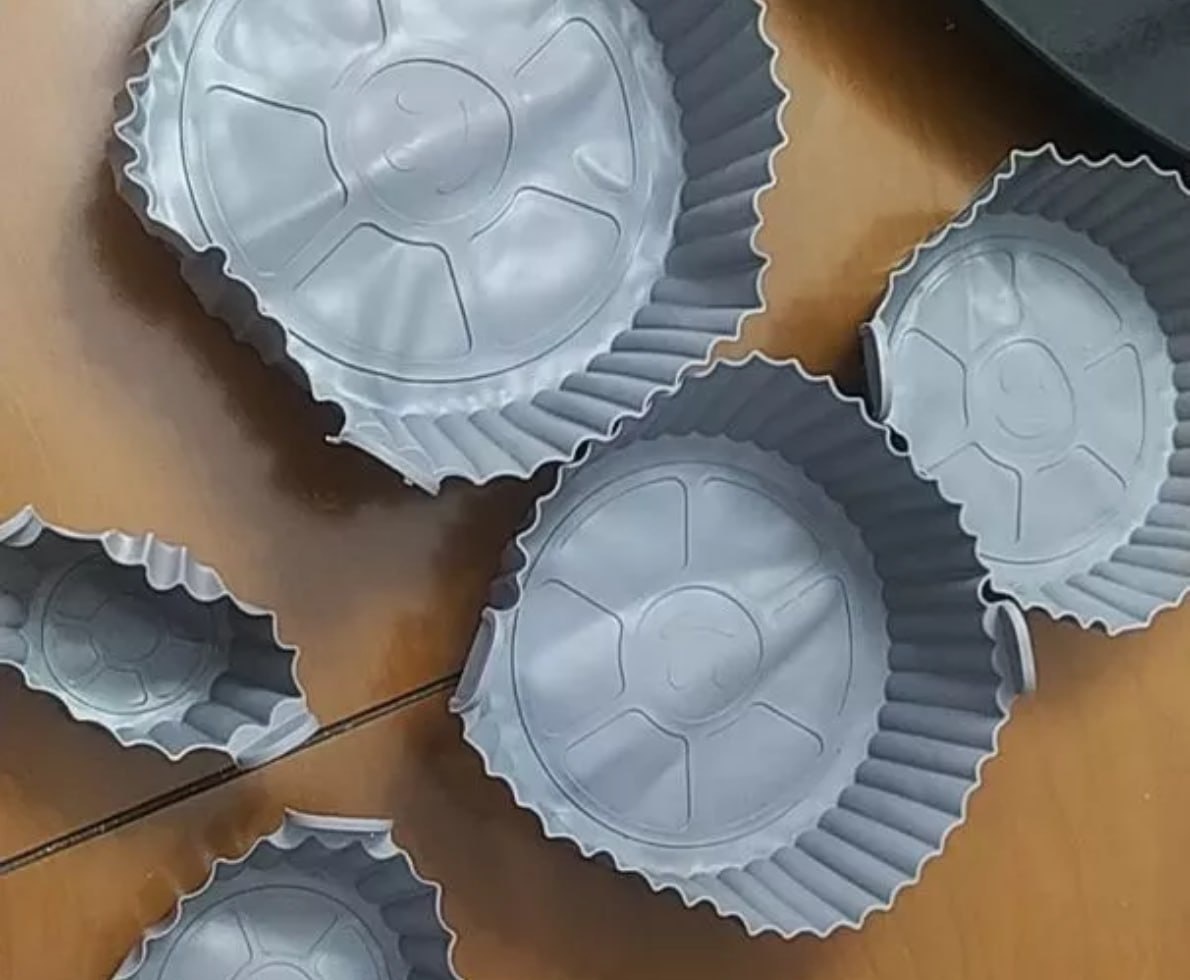 Kit 6 Formas De Silicone Para Air Fryer Antiaderente