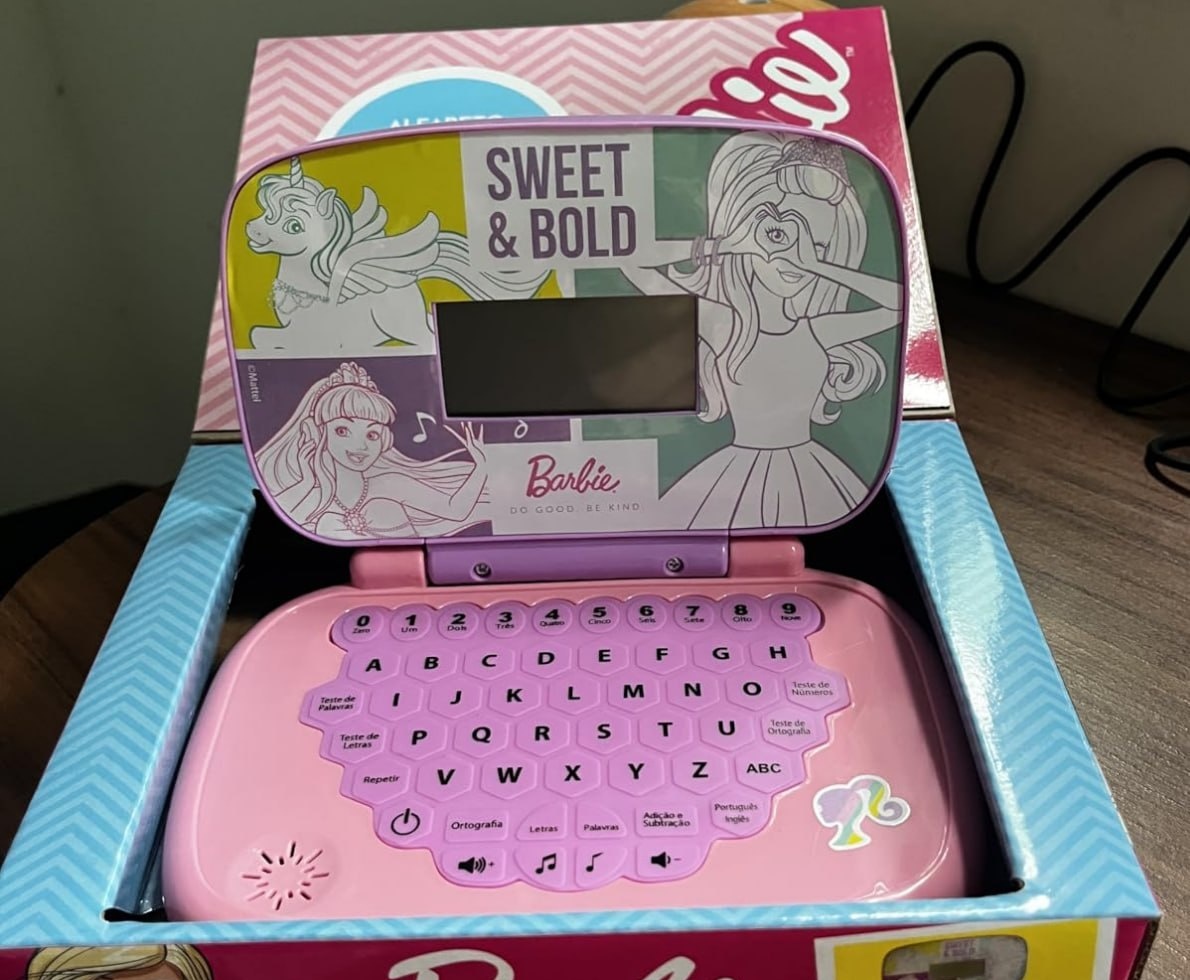 Laptop Infantil Bilíngue Barbie - Candide