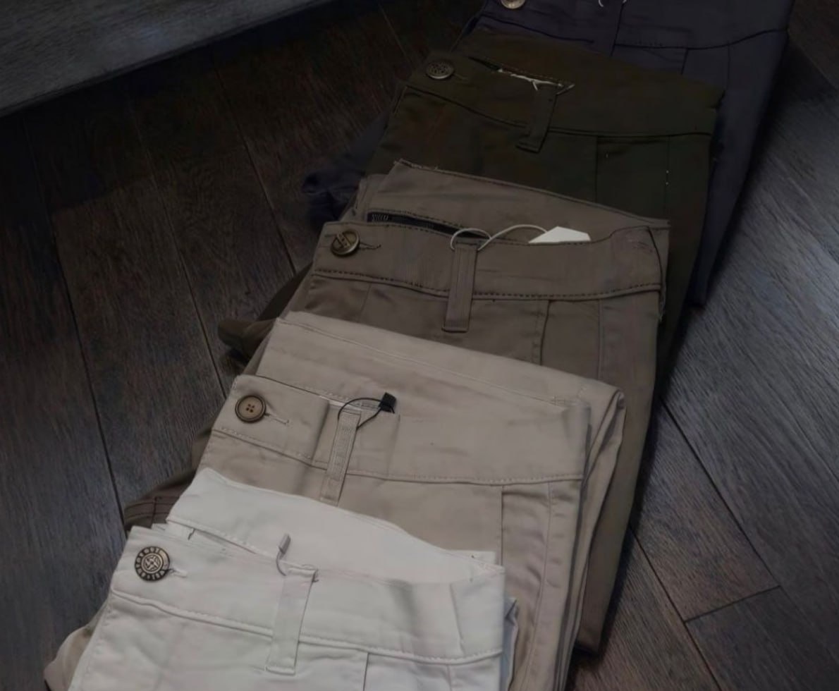 Calça Sarja Alfaiataria Bolso Faca