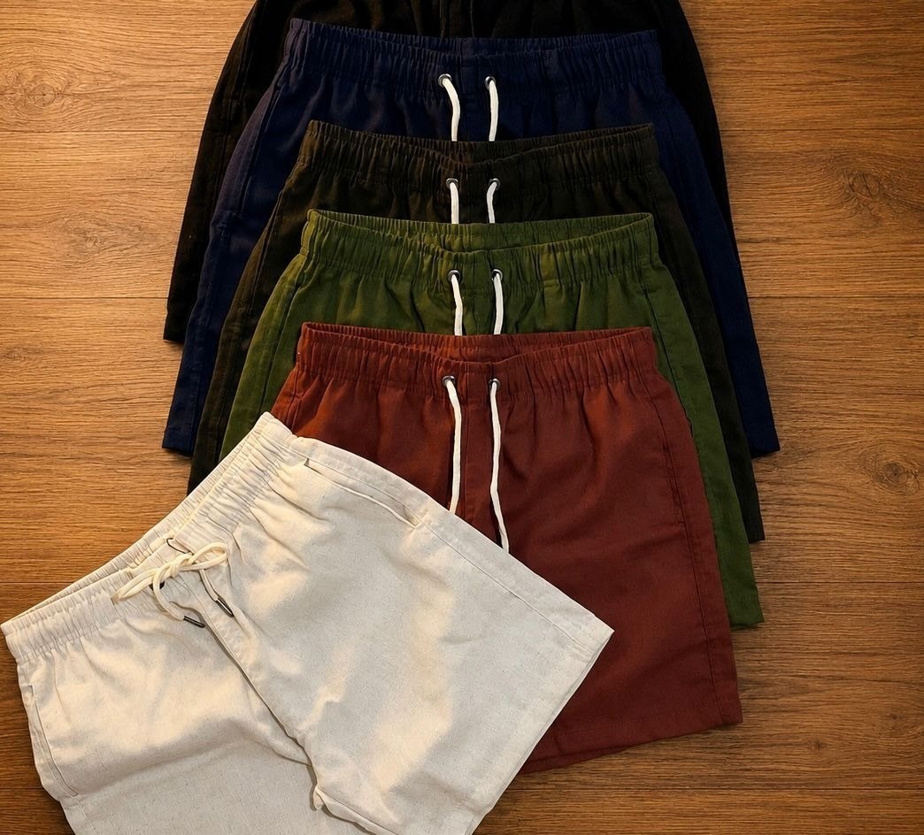 Kit 3 Short Mauricinho Linho