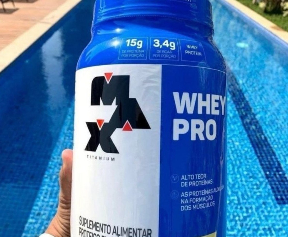 Whey Pro Max Titanium 1kg, Baunilha - 15g Proteína por Porção