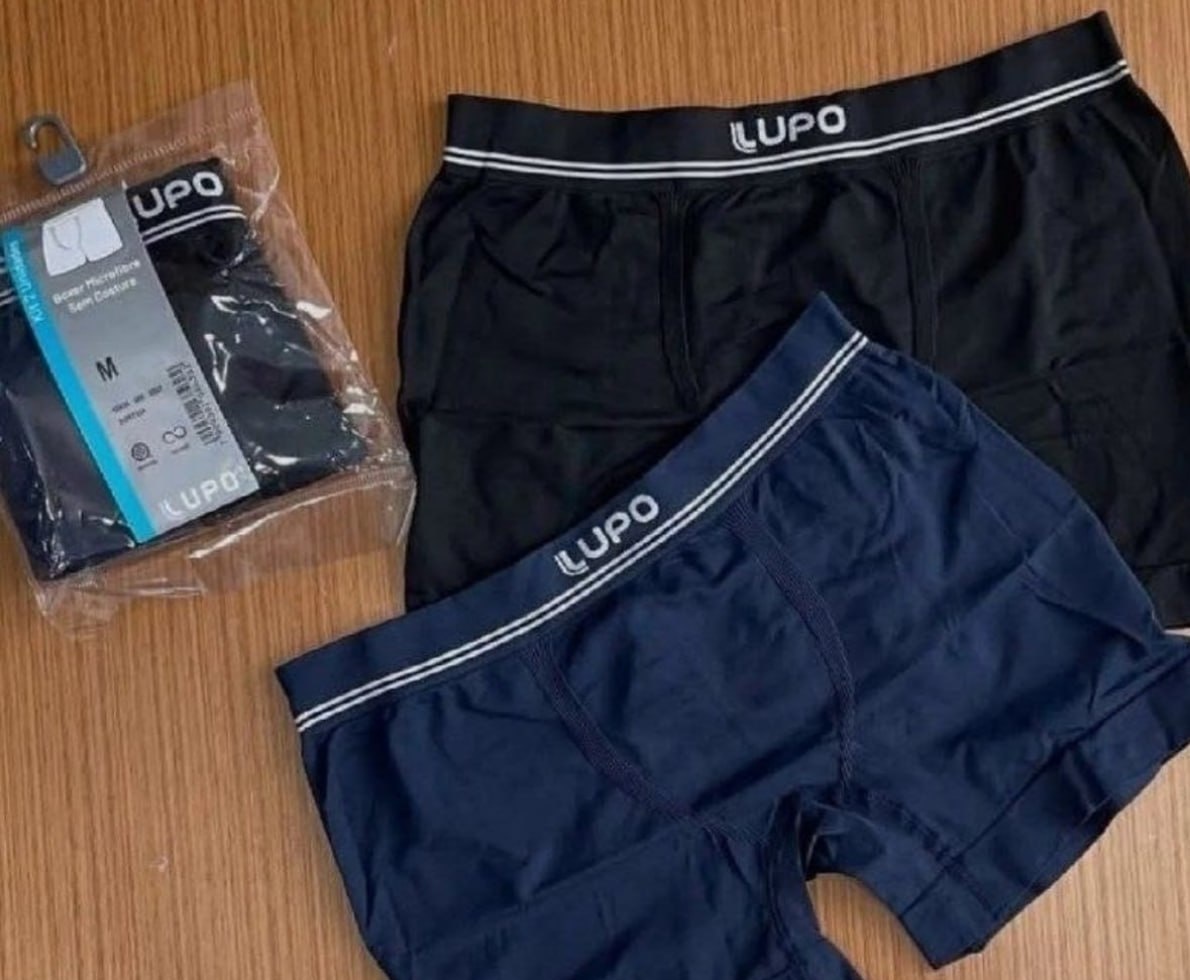 Kit 6 Cuecas Lupo Box Sem Costura Microfibra