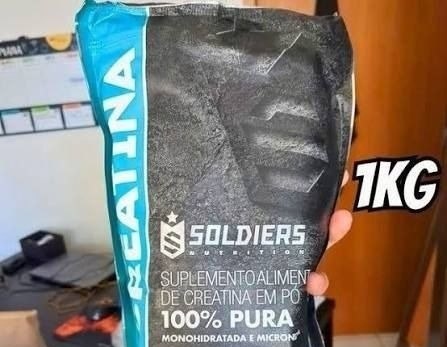 Creatina 1kg Suplemento Monohidratada em pó 100 Pura - Soldiers Nutrition