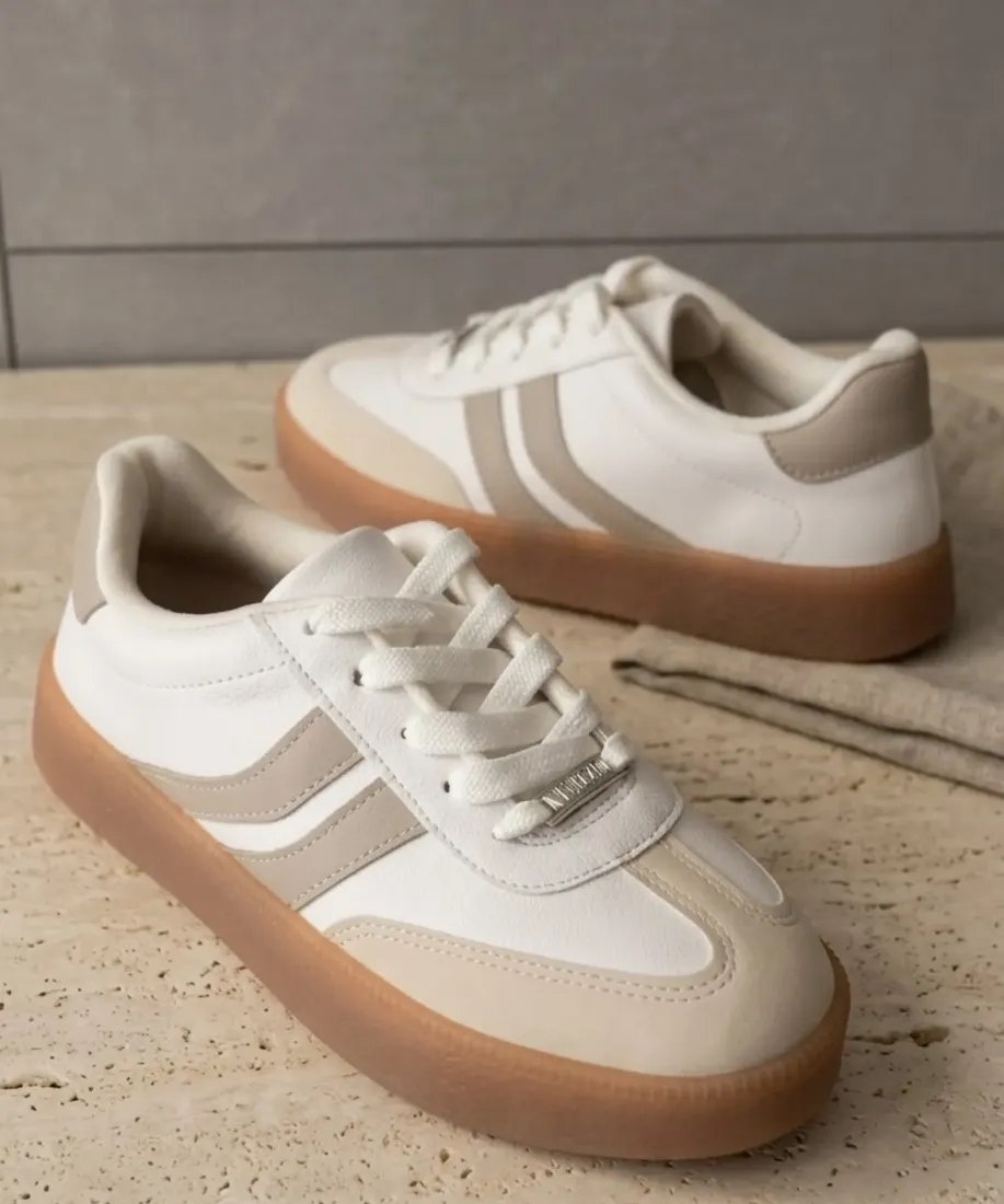 Tenis Feminino Casual Vizzano Flataform Conforto Leve Branco
