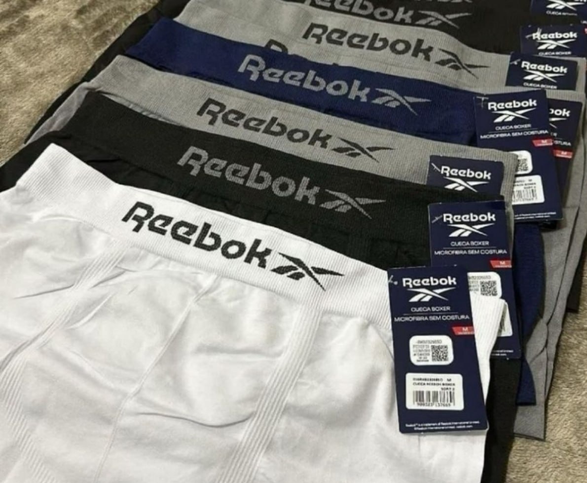Kit 6 Cuecas Boxer Classic Reebok