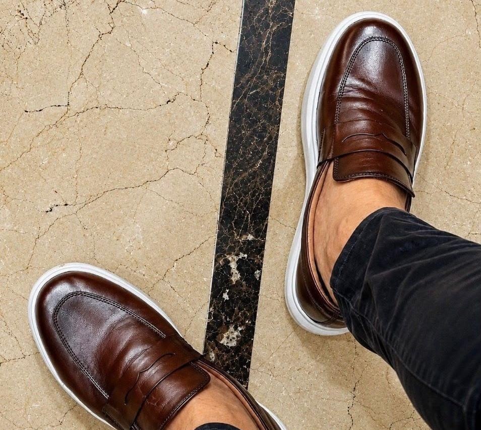 Sapato Loafer Mocassim Couro 2 cores