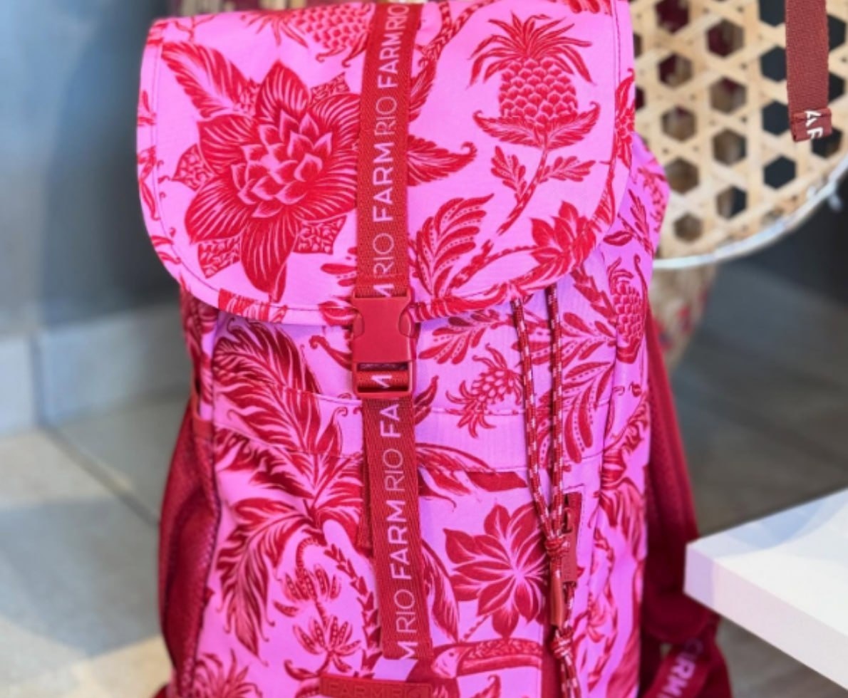 Mochila Farm Coisa Nossa Amalfi Vermelha