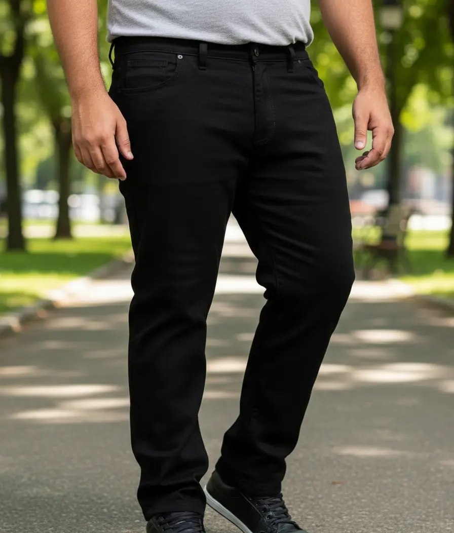 Calça Jeans Sarja C Lycra Masculina Plus Size Tamanho Grande
