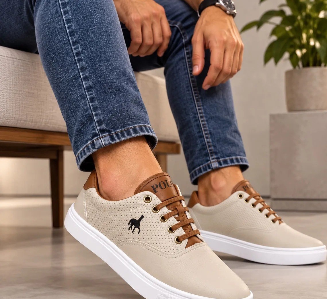 Tenis Masculino Sapatenis Polo Feet Sapato Casual Promoção