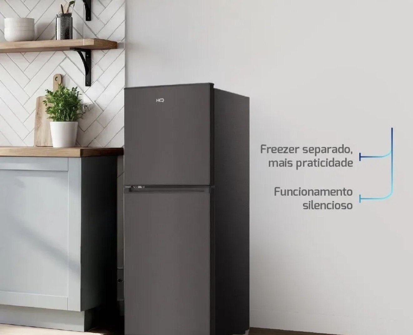 Geladeira Refrigerador Compacto HQ Defrost 140L