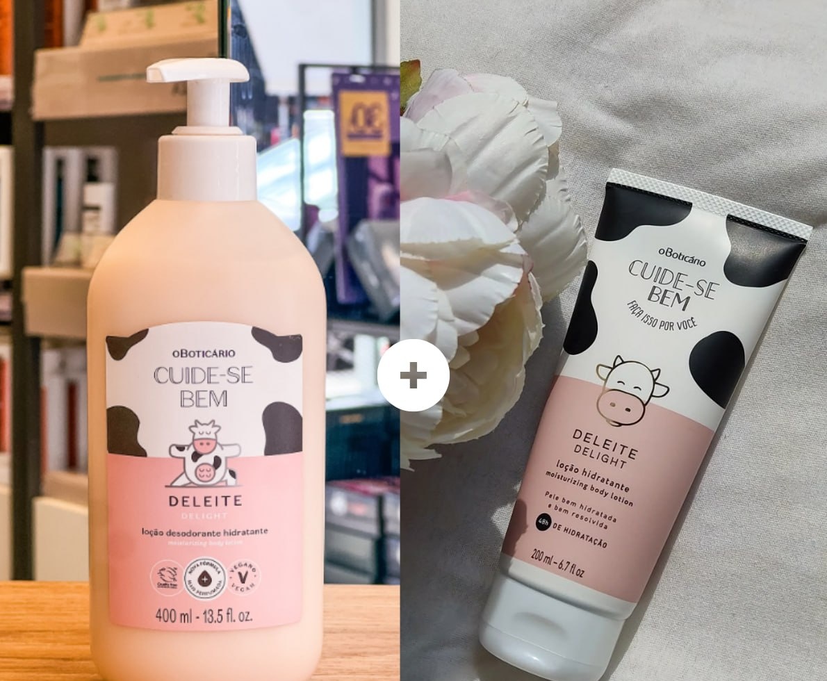 Combo Cuide-se Bem Deleite Loção 400ml  Loção 200ml