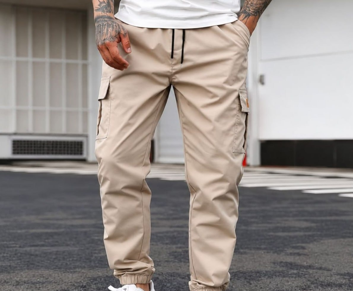 Calça Jogger Cargo Sarja