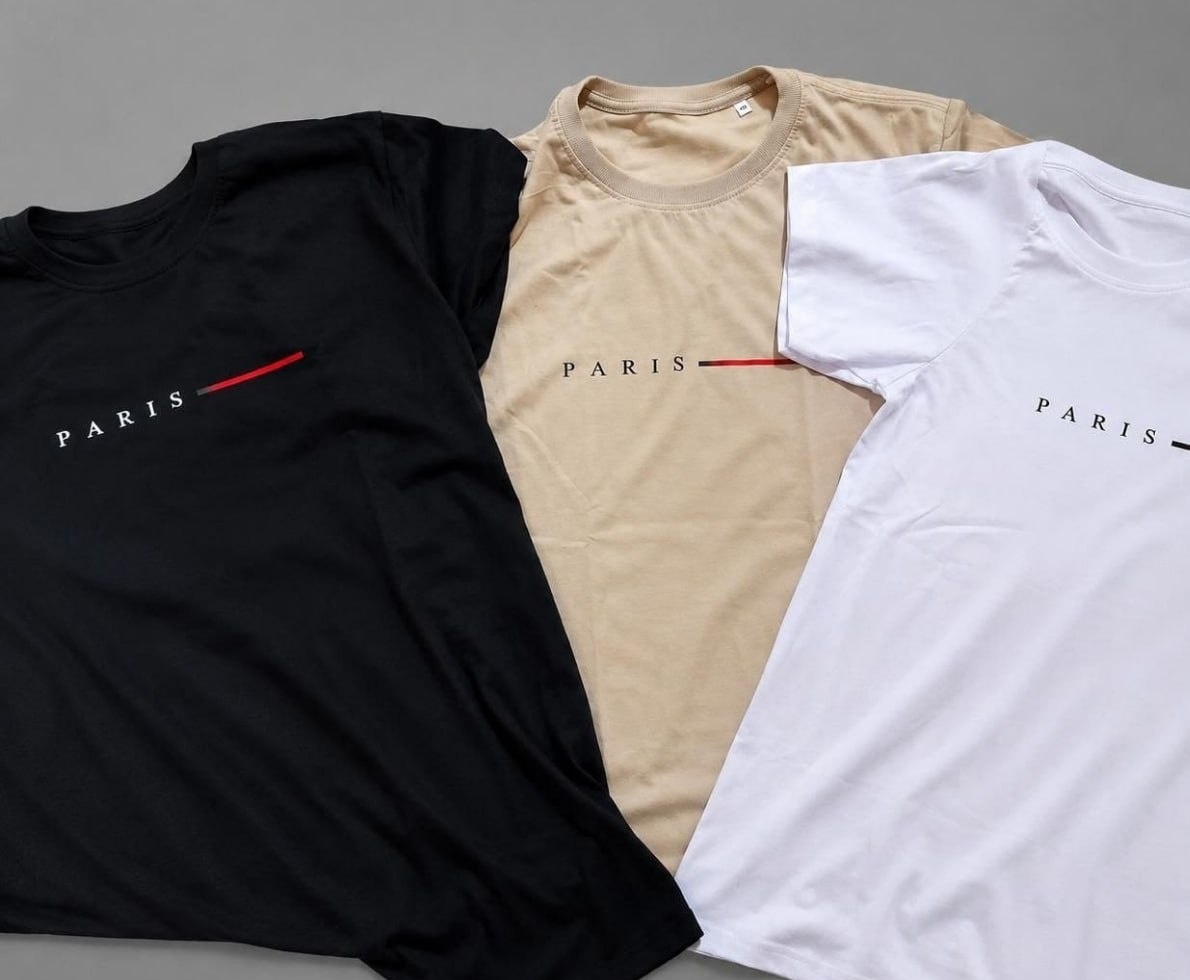 Kit 3 Camisetas Paris Masculinas
