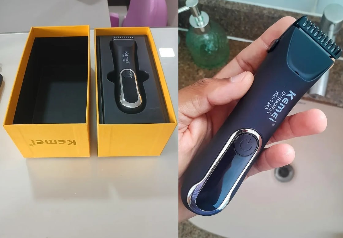 Barbeador Eletrico Intimo Kemei