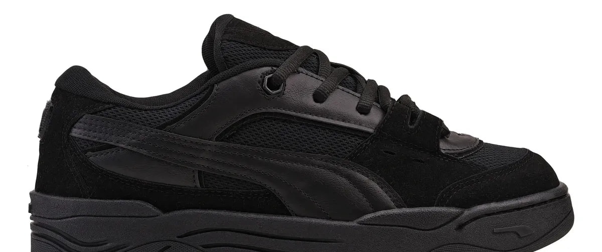 Tênis Puma 180 Skate Robusto Confortável Macio Camurça Black