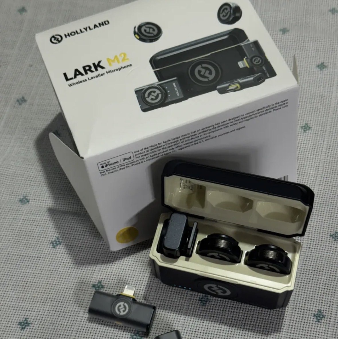 Microfone Lapela Hollyland Lark M2 Combo Usb-c E Lightning