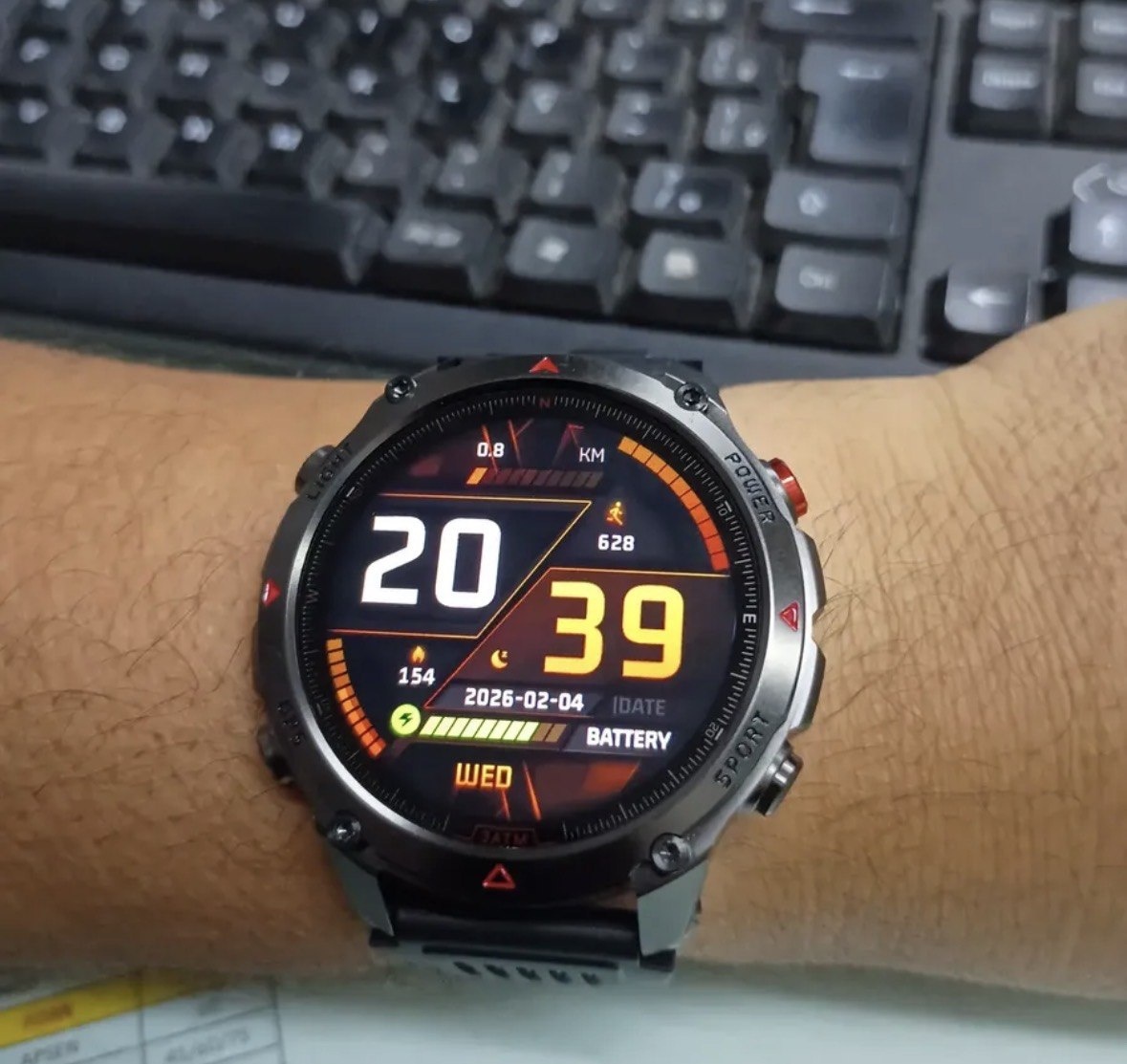 Relógio Inteligente Smartwatch GPS Autônomo À prova dágua 3ATM NOVANTE Masculino Feminino Esportivo Digital 530mAh Preto Bluetooth Chamadas Notificações Instantâneas Android IOS Com Lanterna Bússola