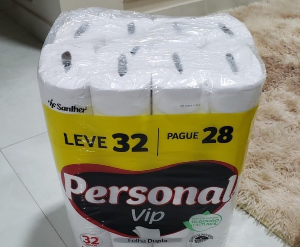 Personal Papel Higiênico VIP Folha Dupla 32 rolos de 30M