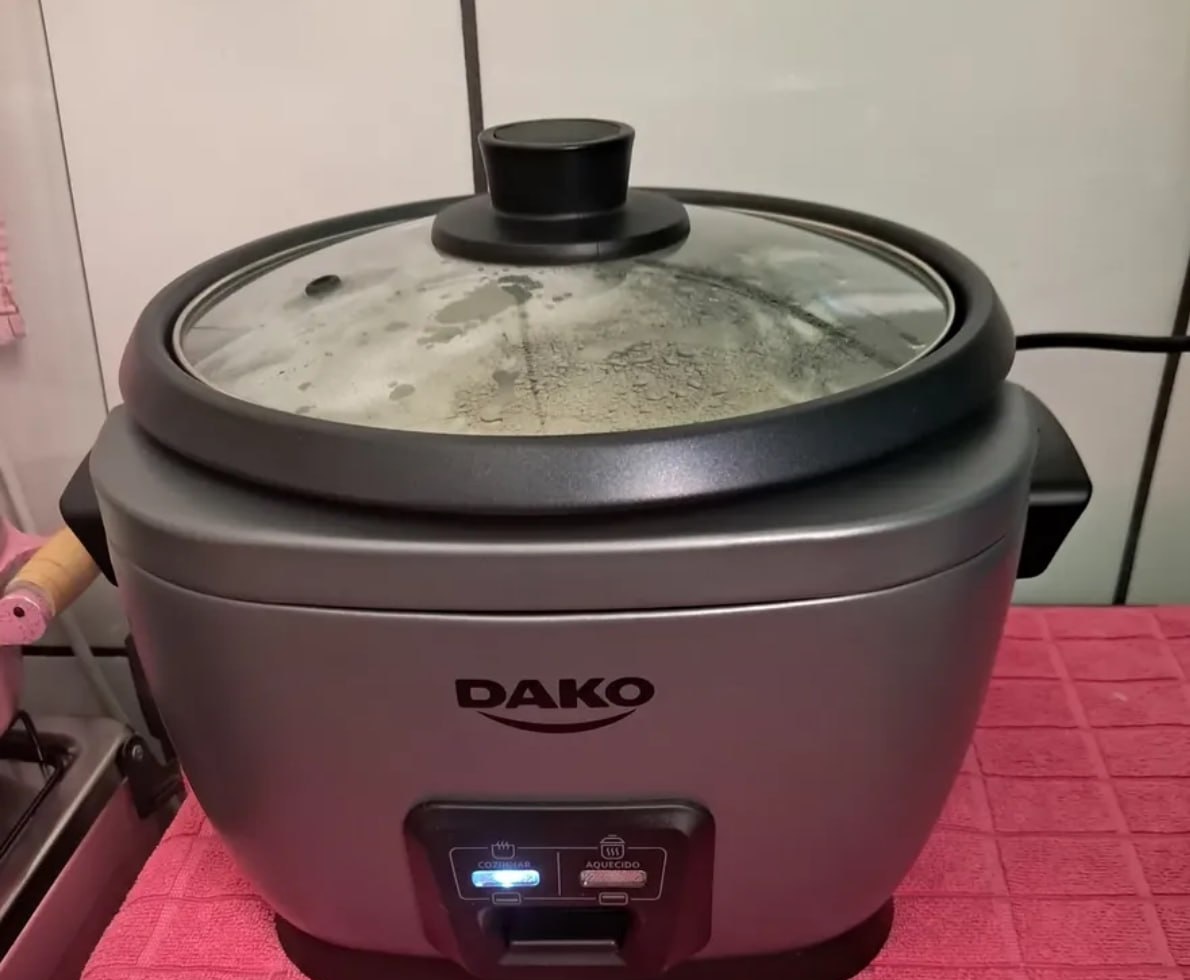 Panela De Arroz Elétrica Dako 700w 4 Litros Cinza - 220v