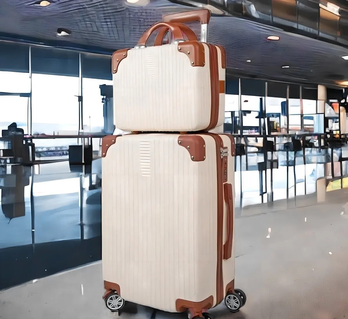 Kit Mala de Viagem 10kg Rodas 360 com Frasqueira